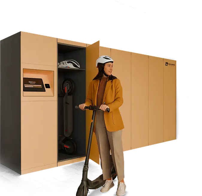 CityLockers e-scooter storage and charging lockers